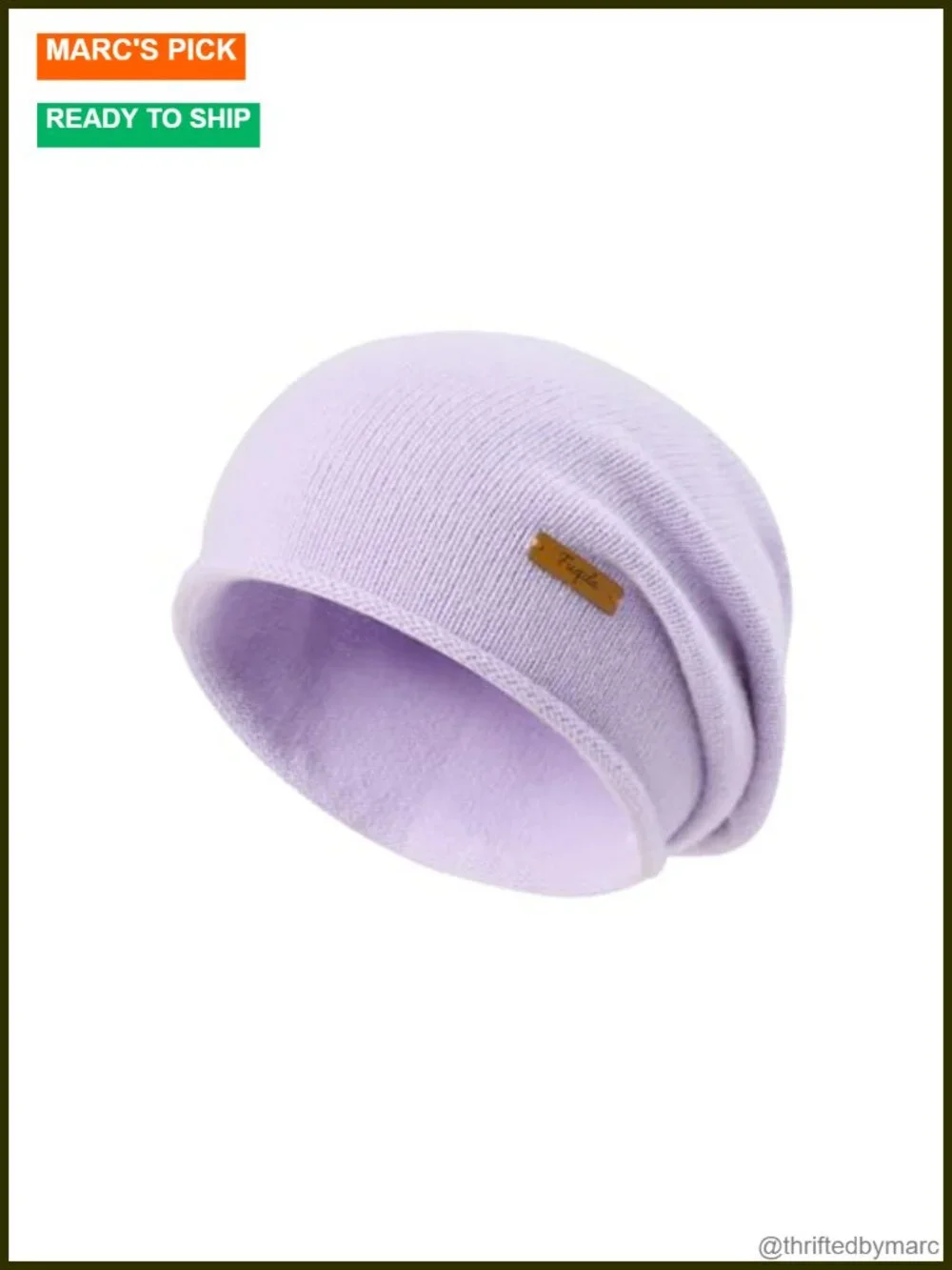 100% Merino Wool Slouchy Beanie Hat Winter Warm Cozy Stretchy Skull Cap